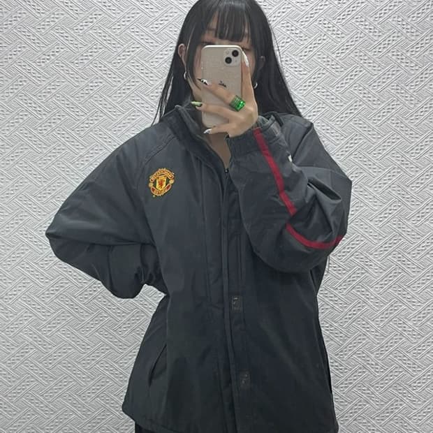 나이키 맨유 미드필드 올드스쿨 바람막이 자켓 M C08606