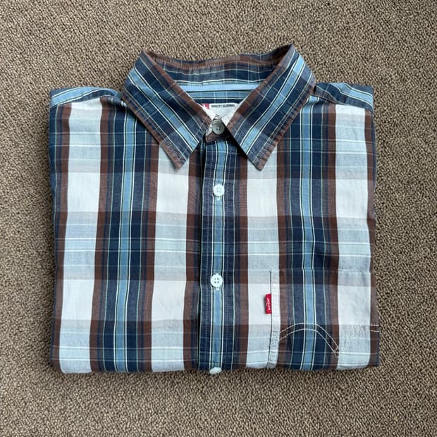 Levis 레드탭 체크 셔츠