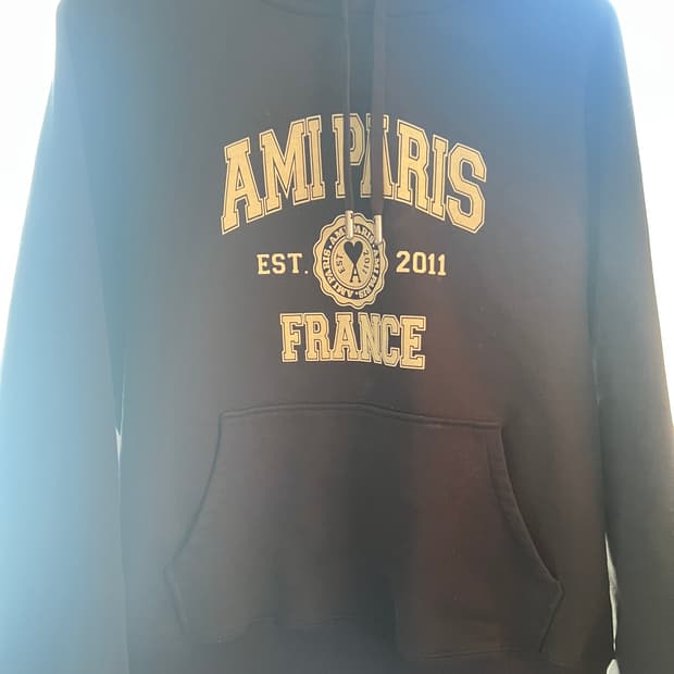 아미 파리 프랑스 후드 블랙 XXL