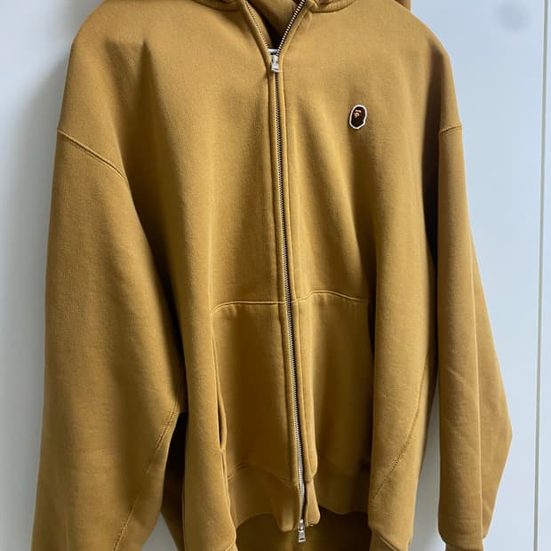 베이프 후드집업 베이지 L