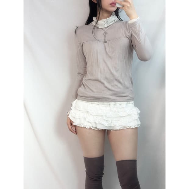 레이스 셔링 폴라넥 티