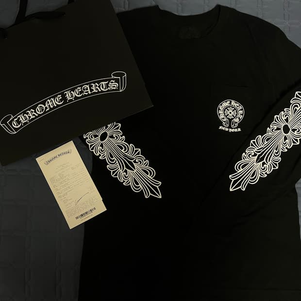 크롬하츠 홀스슈 롱슬리브 블랙 뉴욕 L