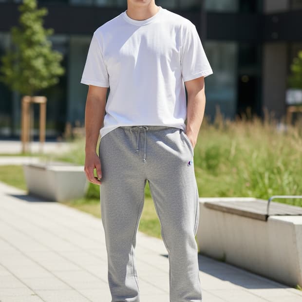 챔피온 그레이 트레이닝 팬츠 M 동계용