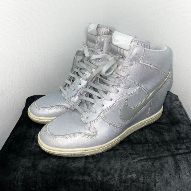 14SS Nike Dunk Sky Hi Metallic Silver