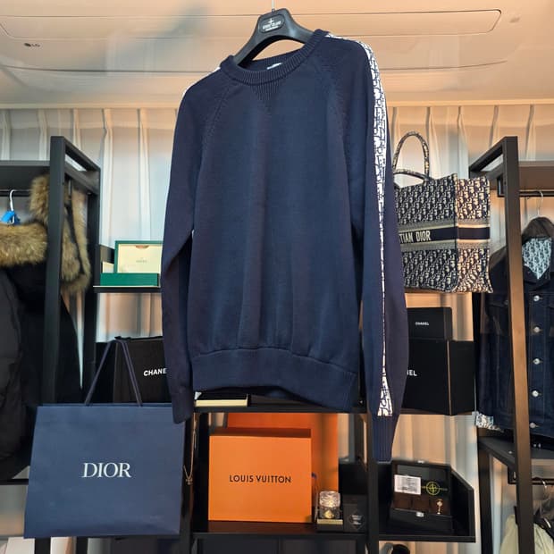 {클로젯}[L][상태 최상]디올 오블리크 인서트 니트