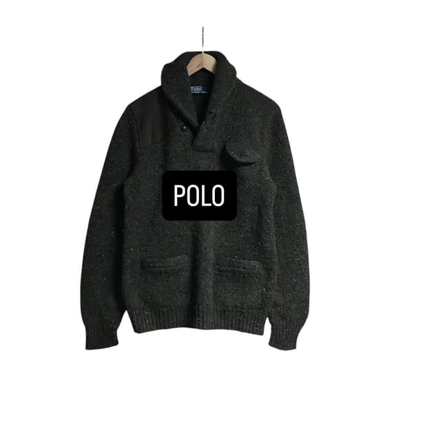 폴로 90s 포켓 니트