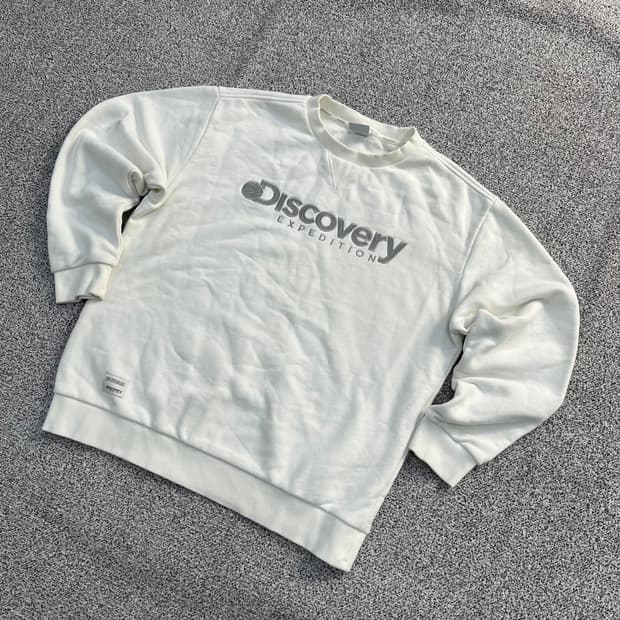 100 디스커버리 기모 빅로고 맨투맨 0320M