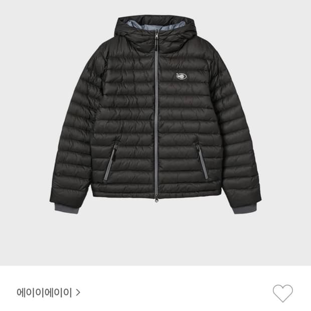 aeae 경량 패딩 블랙 구해요