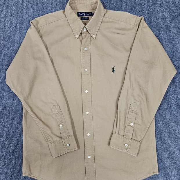 랄프로렌 베이지 옥스포드 셔츠 브레이크핏(급처)