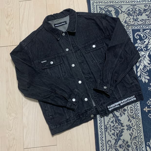 Thisisneverthat 흑청 데님 자켓 L
