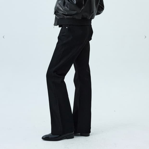 SAVAGE 플레어 데님 시그니처 부츠컷 핏 블랙 진 세비지