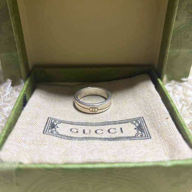 구찌 다이애그널 인터로킹 g 반지