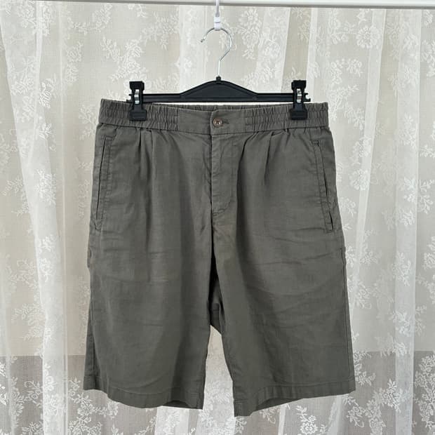 78) 시리즈 에피그램 린넨 반바지 카키