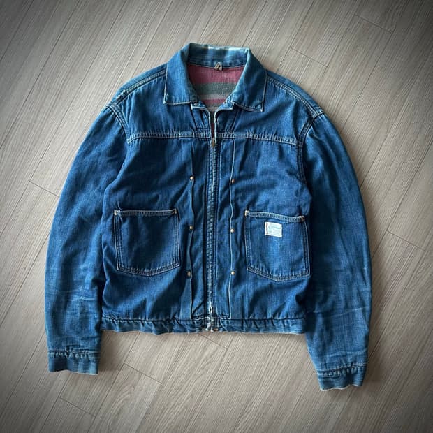 50s 60s USA Montgomery Ward Denim Jacket
