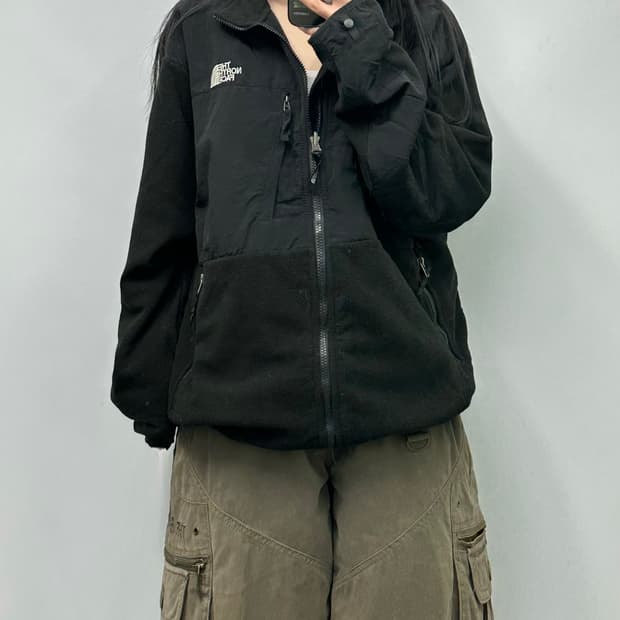 노스페이스 폴라텍 데날리 블랙 플리스 자켓