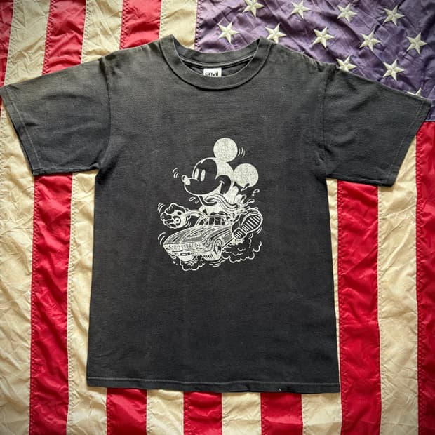 SunFaded Black Mickymouse T-shirt