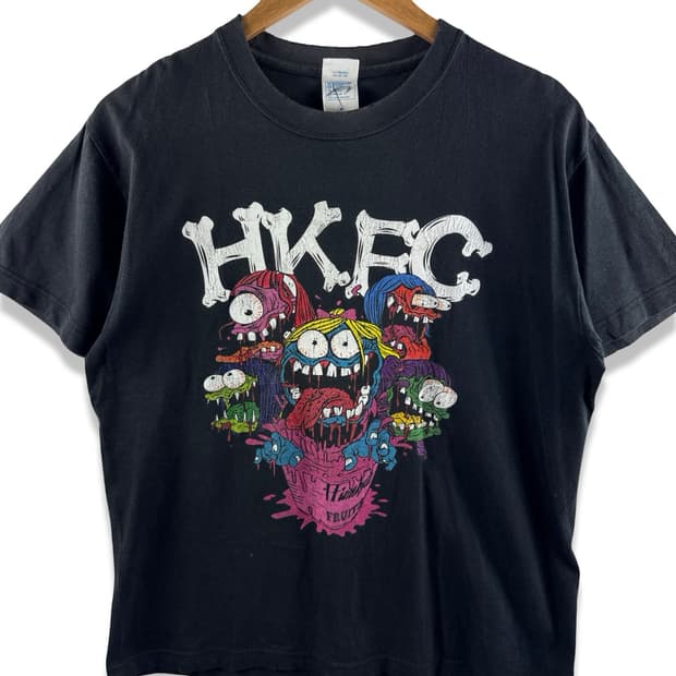 JPN 매드메거진레코즈 데미지드 프린팅 반팔티셔츠2587