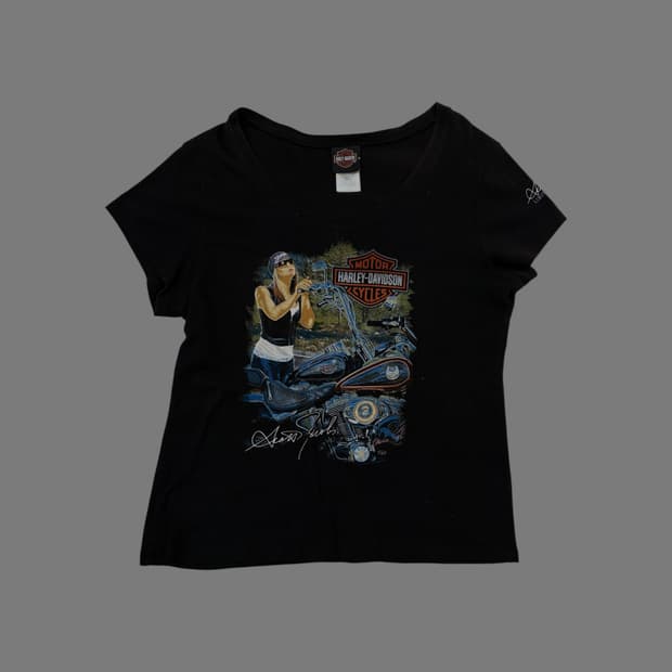 할리데이비슨 로고 그래픽 티셔츠