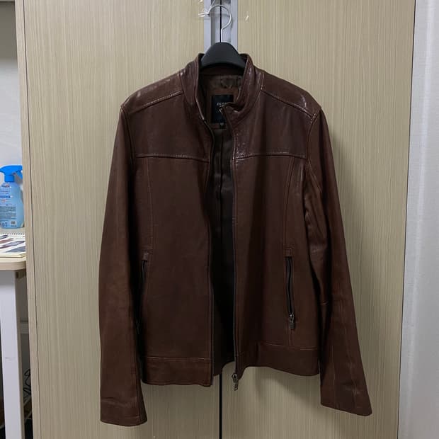 게스 레더 자켓