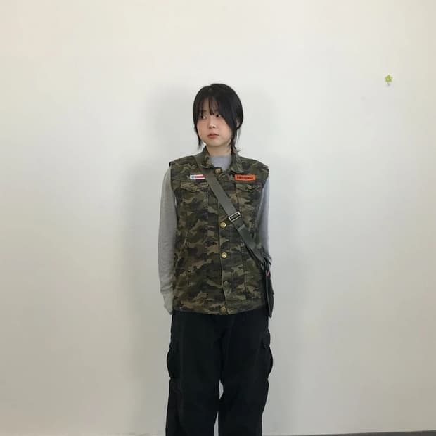 Camo Patch Military Vest