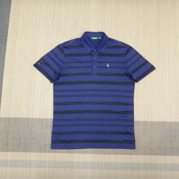 (100) 헤지스골프 남성용 카라넥 반팔 티셔츠