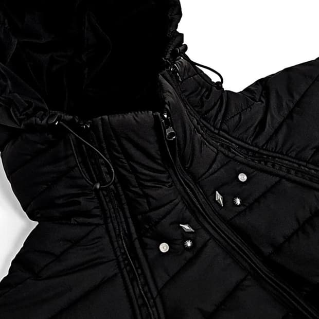 가키하라 Kashiko western light puffer parka