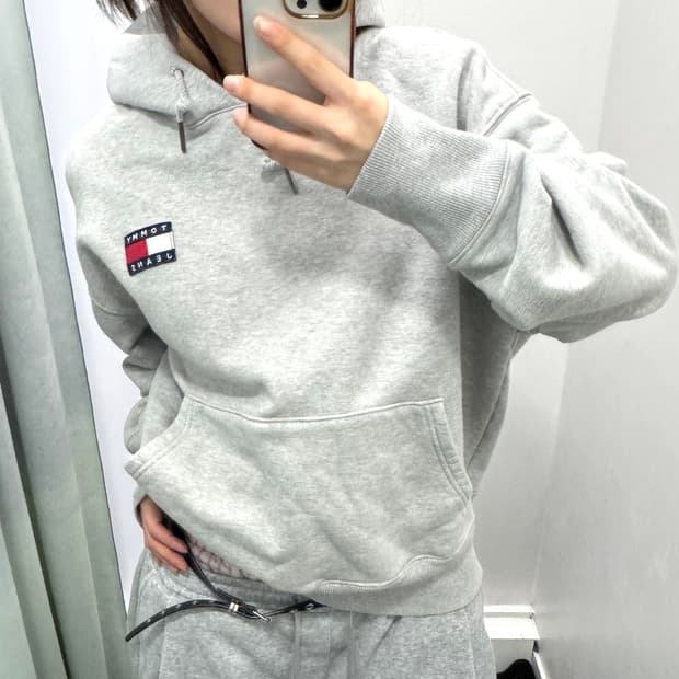 타미진스 그레이 후드티