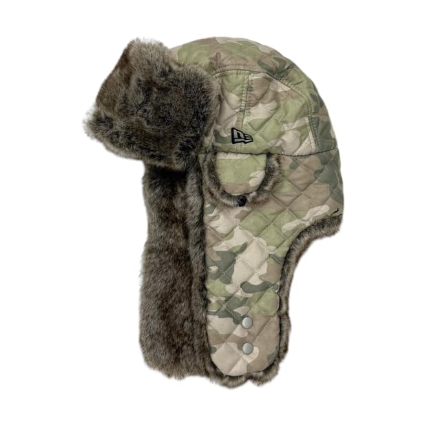 뉴에라 빈티지 우드랜드 카모 트루퍼햇 트래퍼 모자 XL