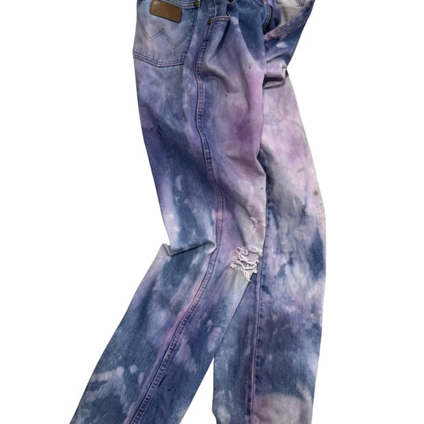 빈티지 Wrangler 디스트로이드 & 디스트레스 커스텀 1 of 1 데