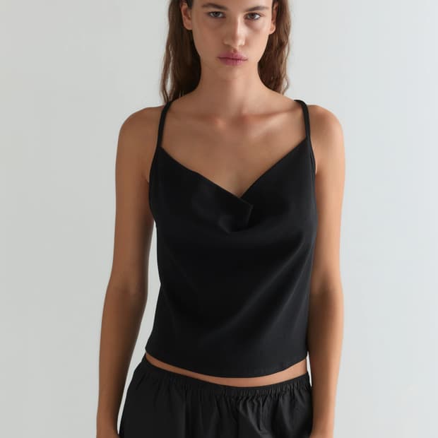 deiji studio drape jersey top M