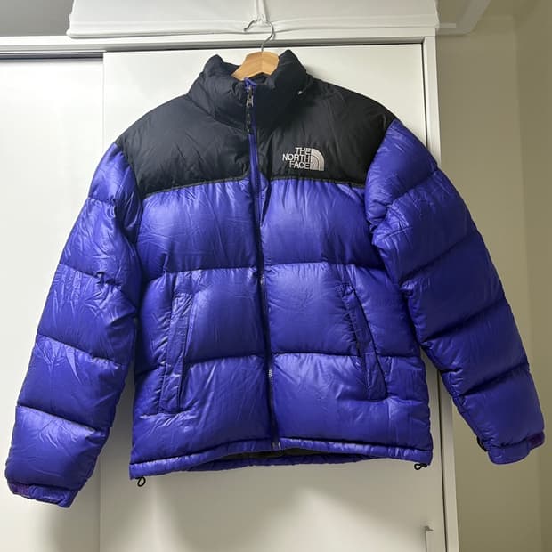 노스페이스 700 퍼플 패딩