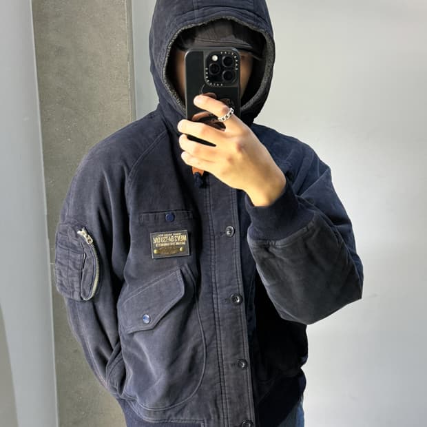 바츠 90‘s 몰스킨 플라이트 봄버 자켓