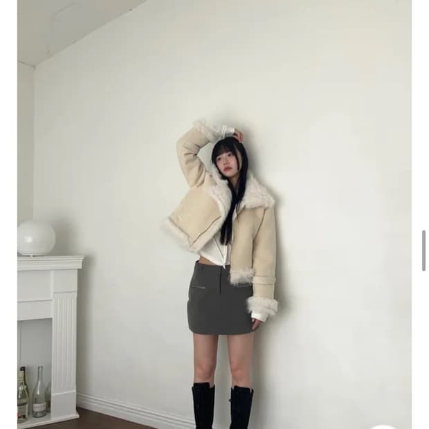 옵텐소  jetty fur mustang jacket