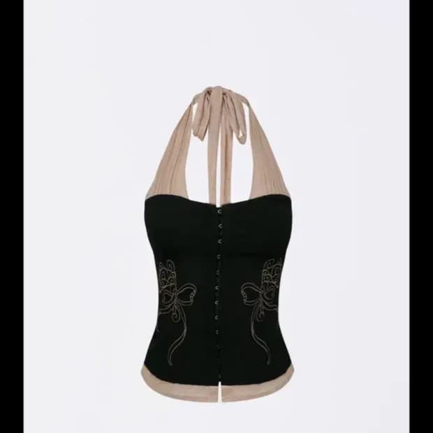 스컬프터 홀터넥 스컬프터 팜코르셋 홀터탑