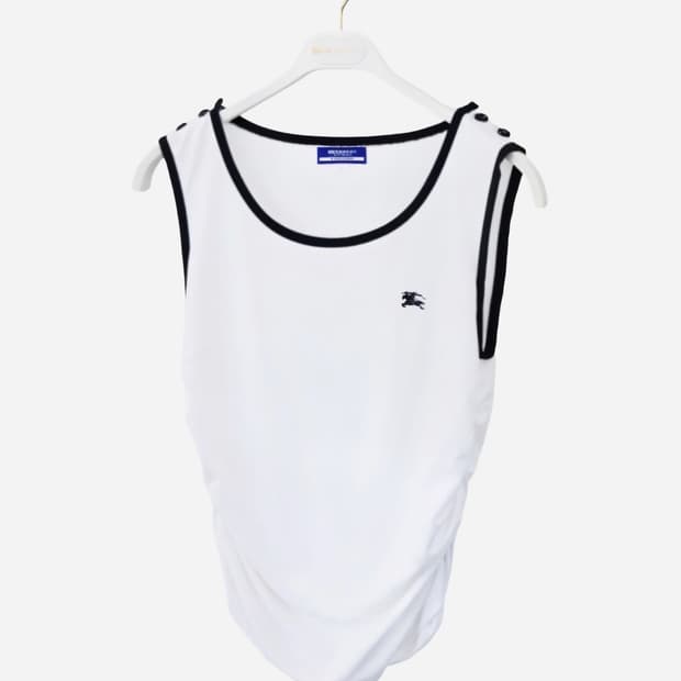 Burberry Sleeveless Shirring Top Reform
