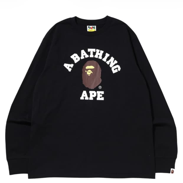 (2XL) 베이프 롱슬리브 블랙