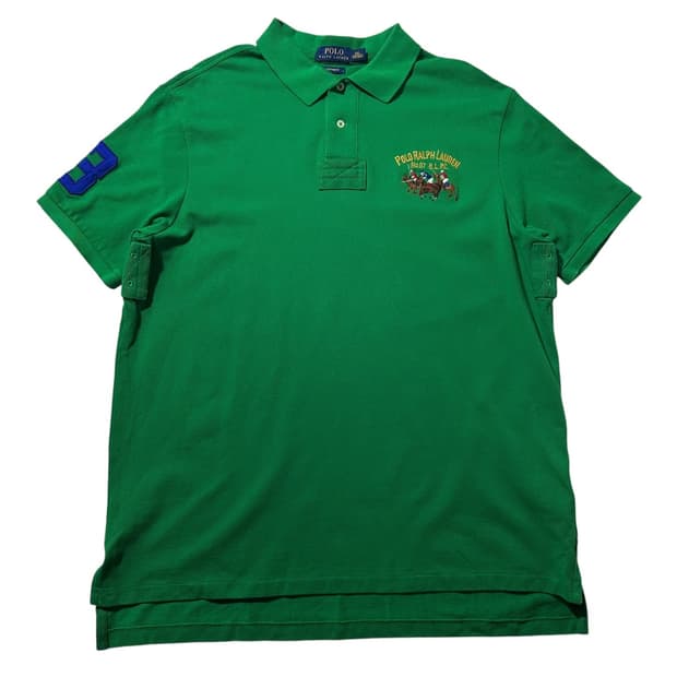 폴로 랄프로렌 기마로고 피케 카라 반팔 티셔츠