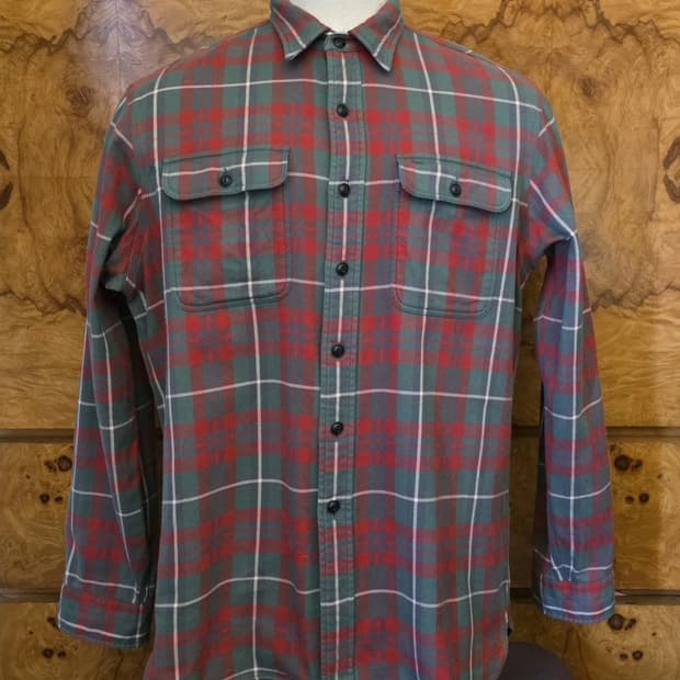 RRL 더블알엘 코튼 플란넬 체크 워크셔츠