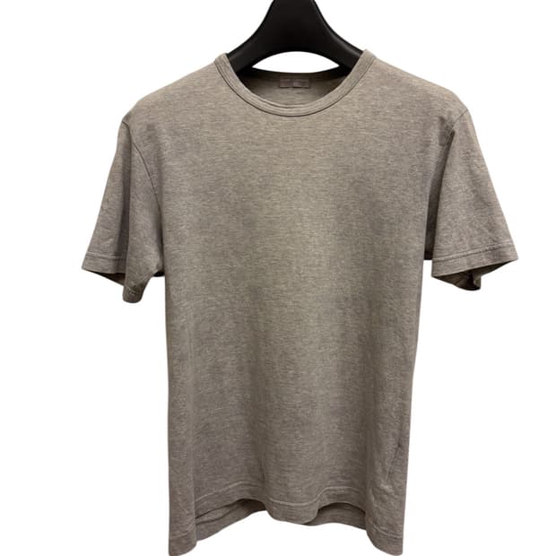 꼼데가르송 옴므 베이직 백 로고 티셔츠 그레이 반팔