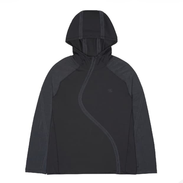 4) 산산기어 웨이브 롱 슬리브 블루 차콜