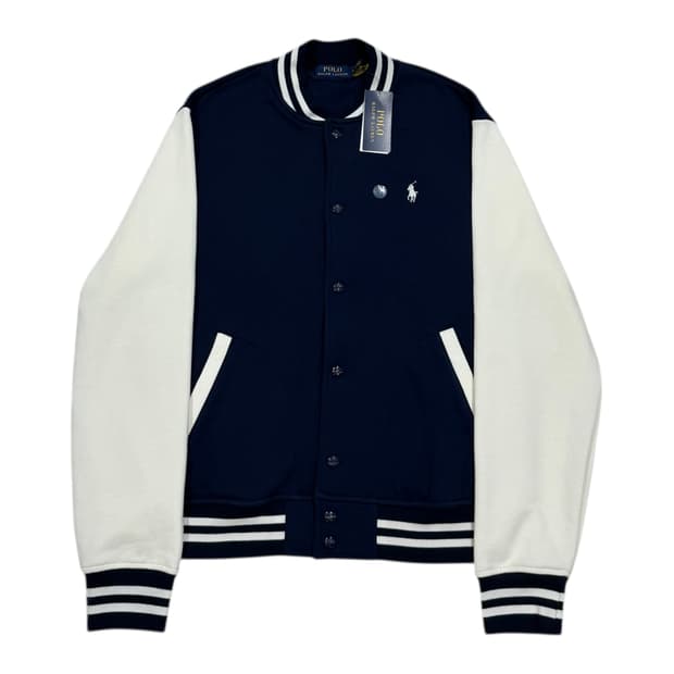 폴로 랄프로렌 플리스 베이스볼 야구점퍼 주우재 자켓 네이비 M
