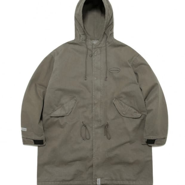 디스이즈네버댓 야상 파카 코트 (올리브)