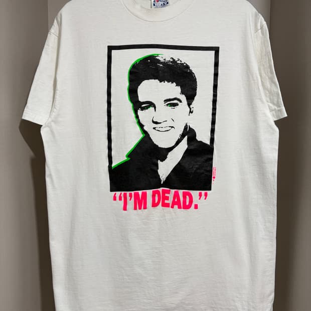 빈티지 90s Elvis Presley Pop Art 엘비스 밴드티