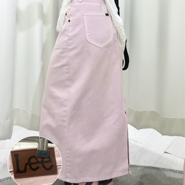 LEE pinky cotton skirt