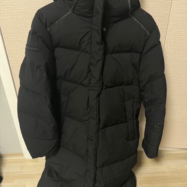 디스커버리 여성 롱패딩 블랙