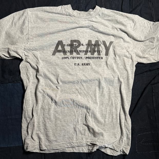 10's U.S Army 'Spec.' 스텐실 IPFU 티셔츠 L
