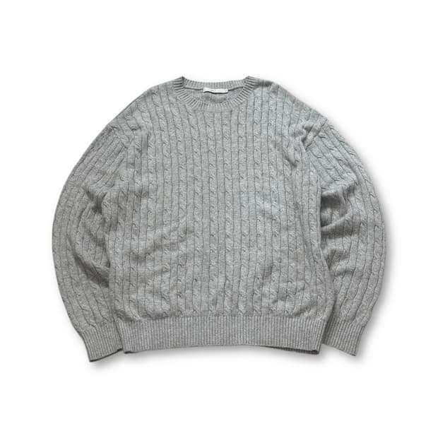 24/7 series 그레이 케이블 니트