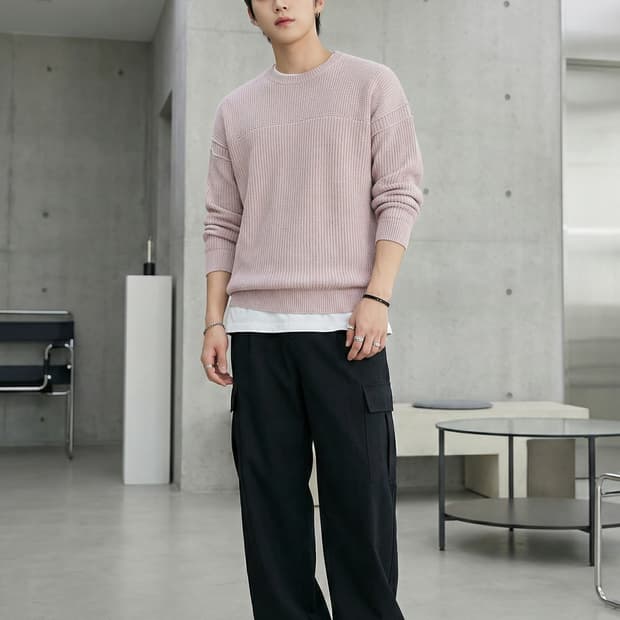 올세인츠(ALLSAINTS) 코튼 리넨 혼방 니트