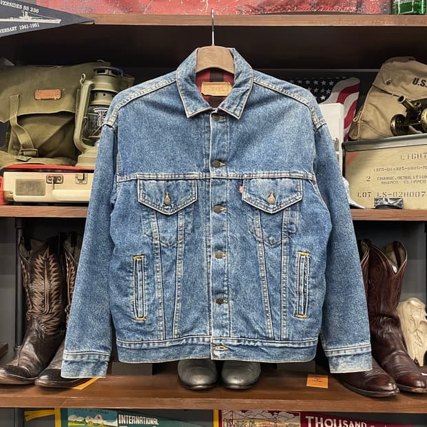 90s 리바이스 70507 made in USA 블랭킷 라이닝 데님 자켓