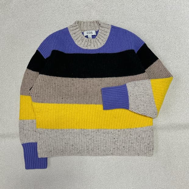 코스 청키 크롭 울 스웨터
